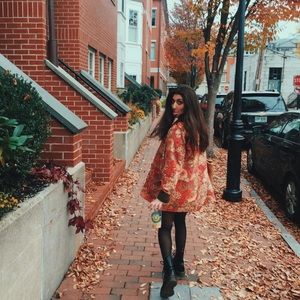 L.L. Bean Floral Corduroy Jacket